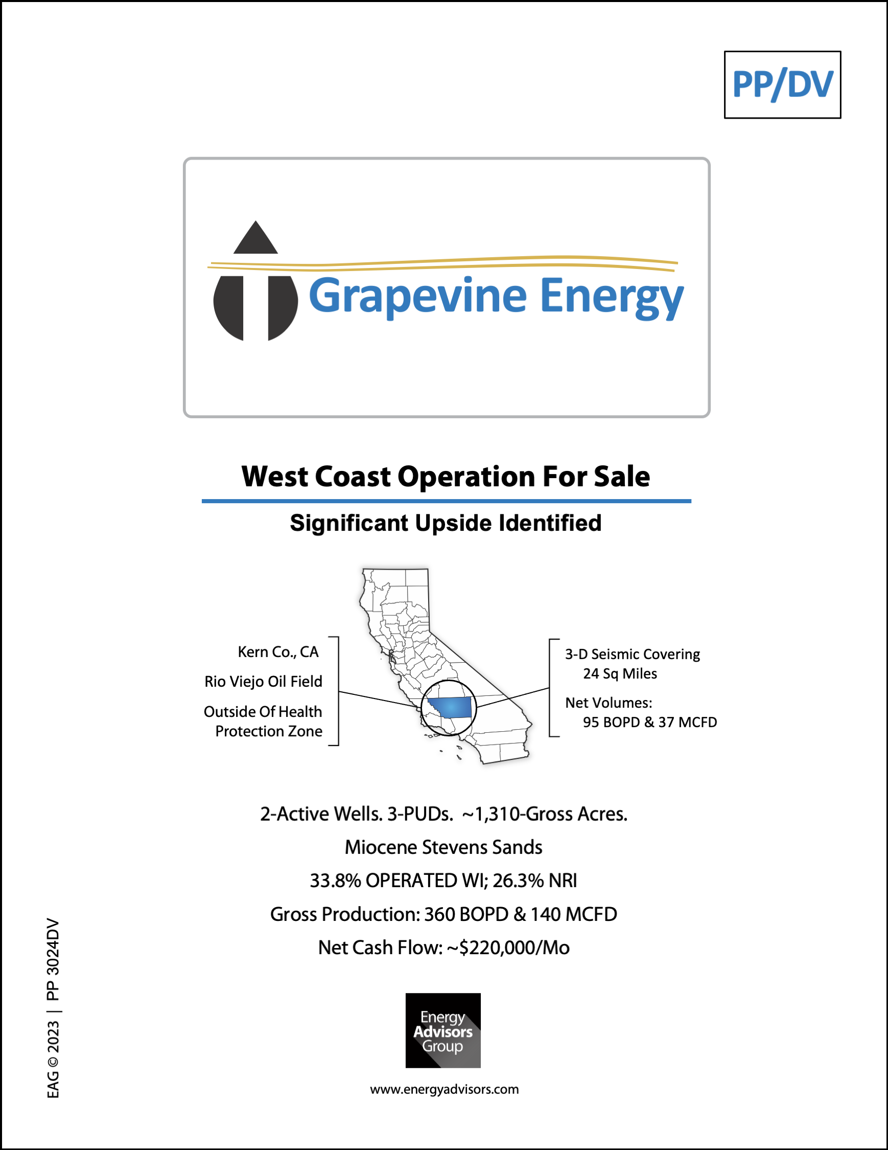 GRAPEVINE'S CALIFORNIA PKG