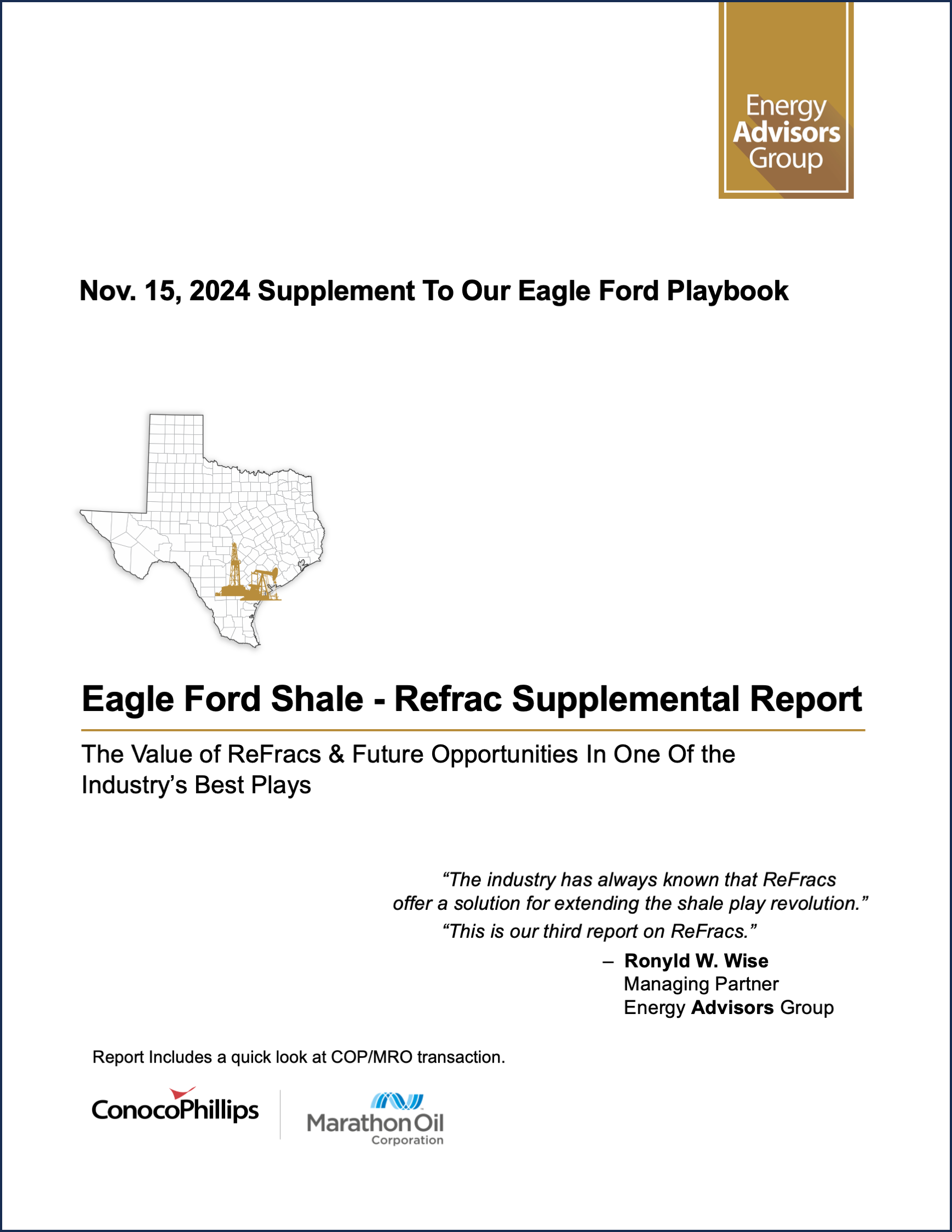 EAGLE FORD (REFRAC) STUDY